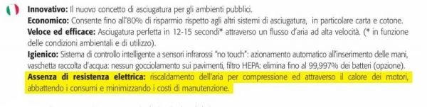 Asciugamani elettrico da parete - Tornado Protech SF plastica grigio