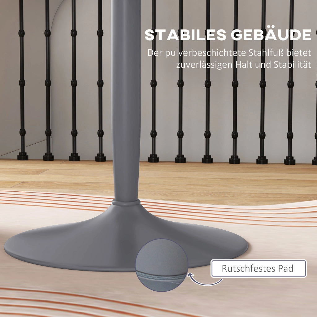 Tavolo da pranzo rotondo ¨C Minimal ¨C Grigio, acciaio, 70x70x75 cm