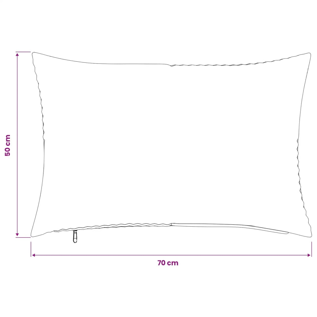 Federa 2 pcs ALMELO Giallo 50 x 70 cm corduroy 915027