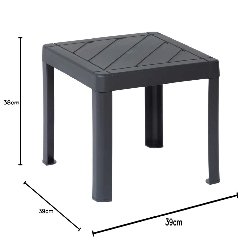 TAVOLINO POP 39X39XH38CM ANTRACITE.