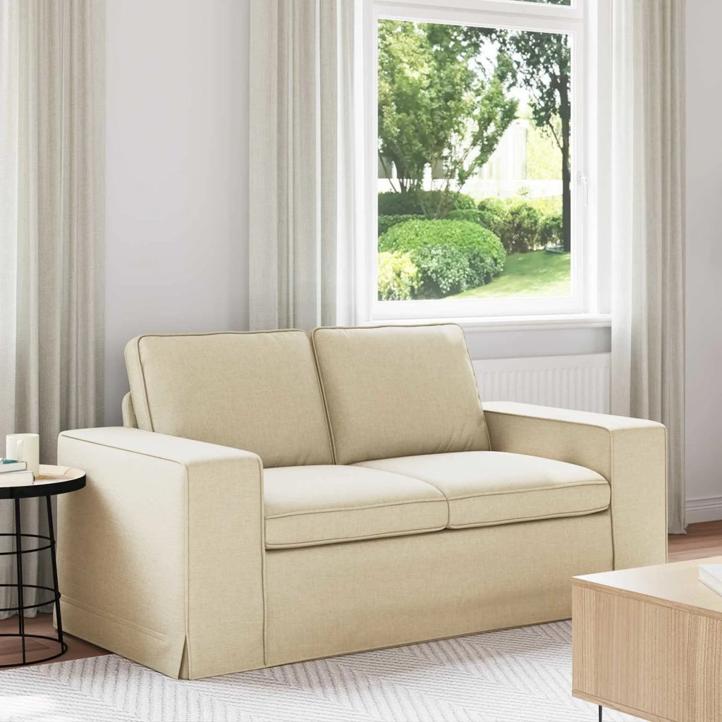 Divano Crema 162 x 80 x 82 cm Tessuto 42024388