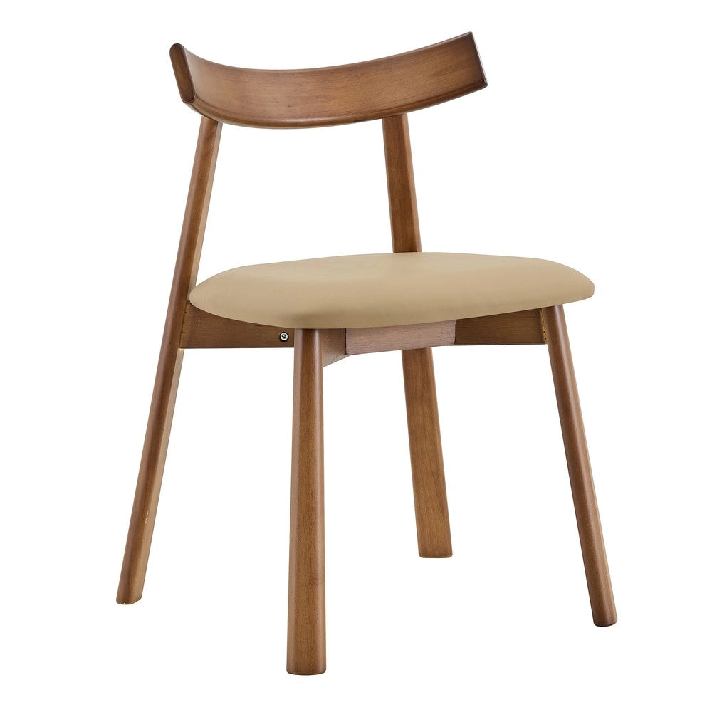 Set 2 Sedie da Pranzo Imbottite ¨C MINIMAL ¨C Legno, Schienale Ergonomico, Moderne