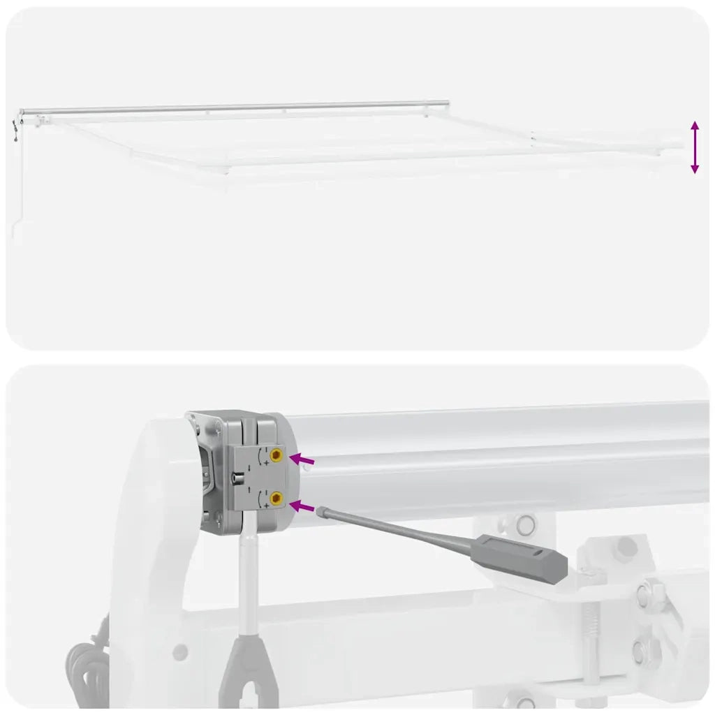 Struttura della tenda Bianco 450 × 350 cm Alluminio 313216