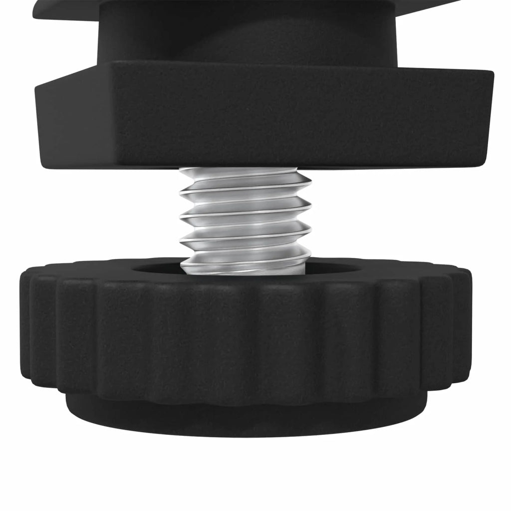 Livellatori per Mobili Regolabile 2 pcs Nero M6 PP 864853