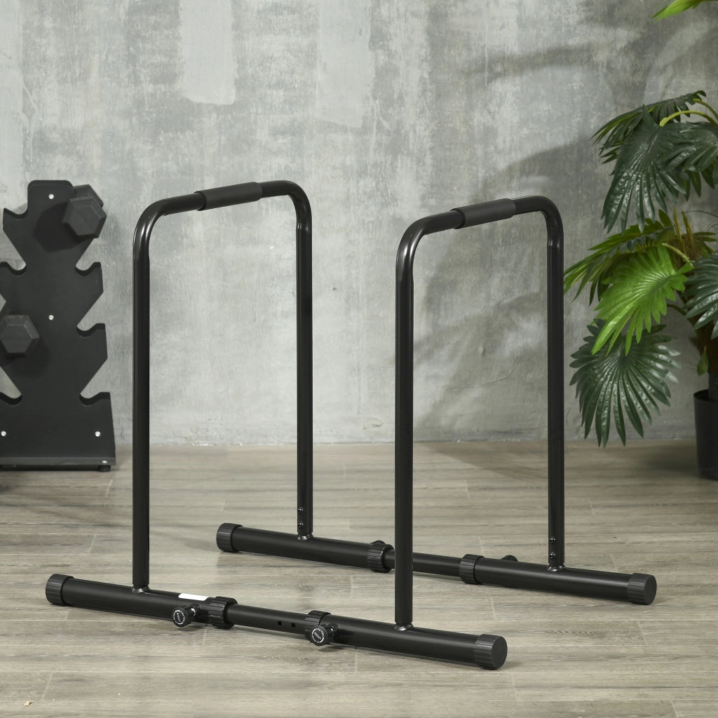 Barre Parallele ¨C Minimal ¨C Nero, Acciaio, 90-102x65x80-90cm