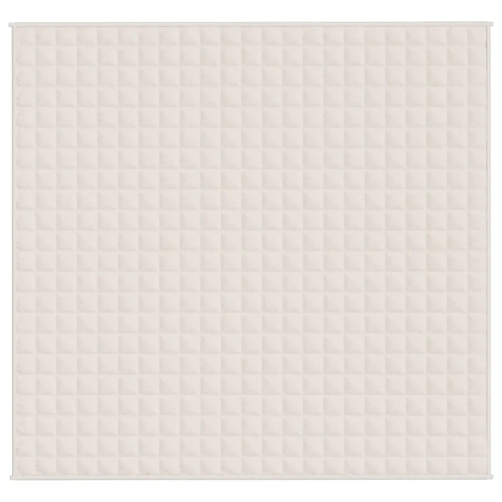Coperta Ponderata Crema Chiaro 220x230 cm 15 kg Tessuto