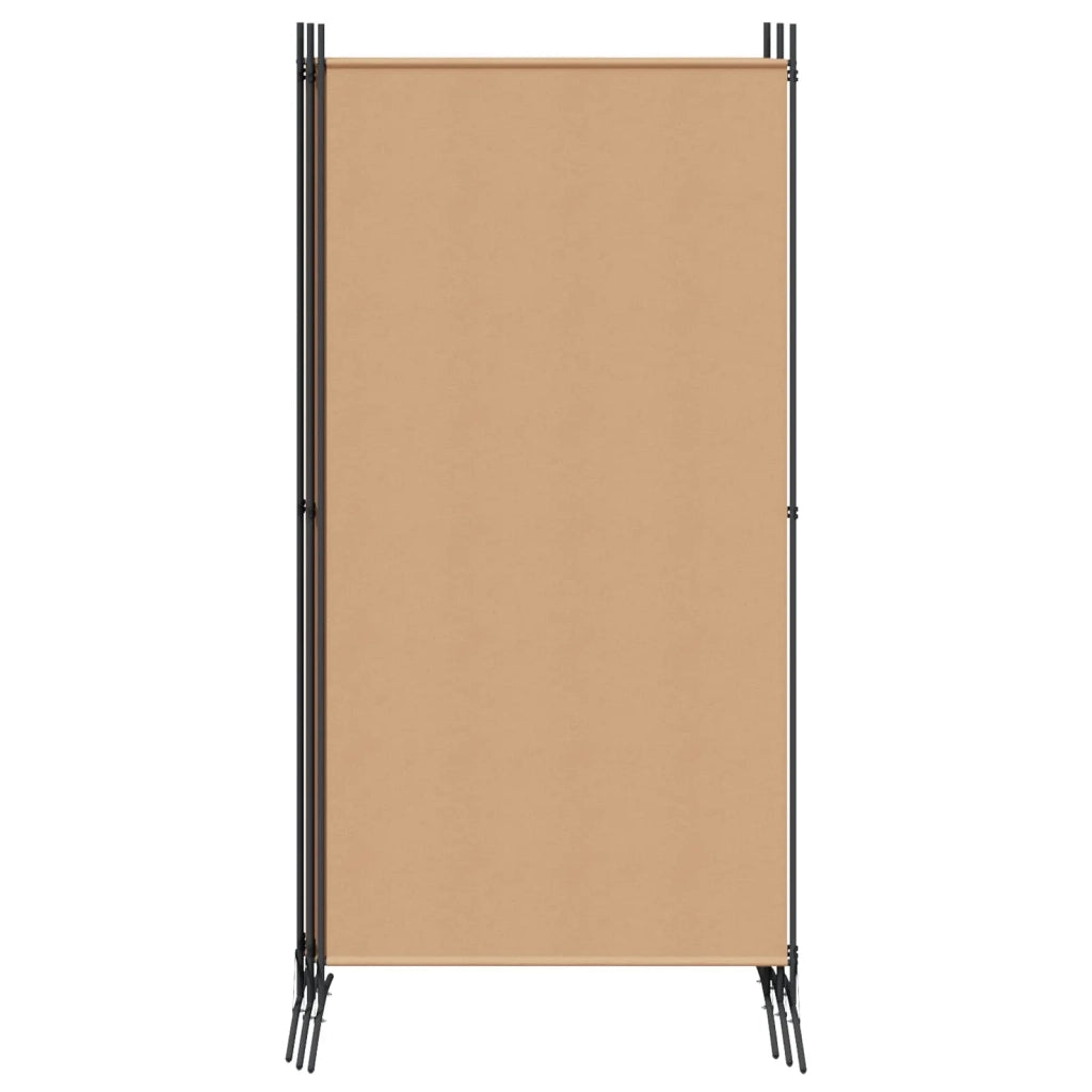 Divisorio Ambienti | Divider per stanze | Paravento a 5 Pannelli Beige 433 x 180 cm Tessuto