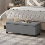 PANCHETTA Contenitore 112x42x40 cm In Cord Grigio