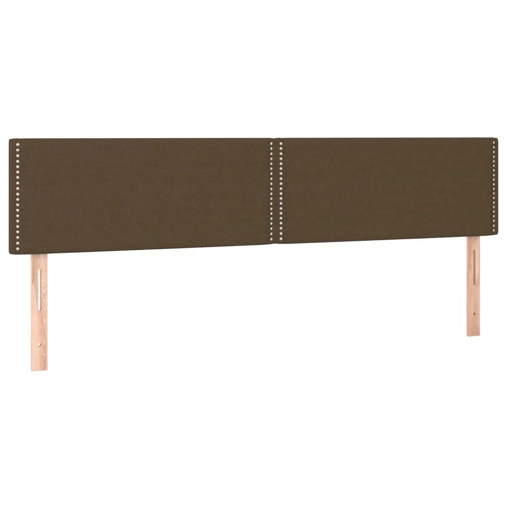 Testiera a LED Marrone Scuro 180x5x78/88 cm in Tessuto 3121489