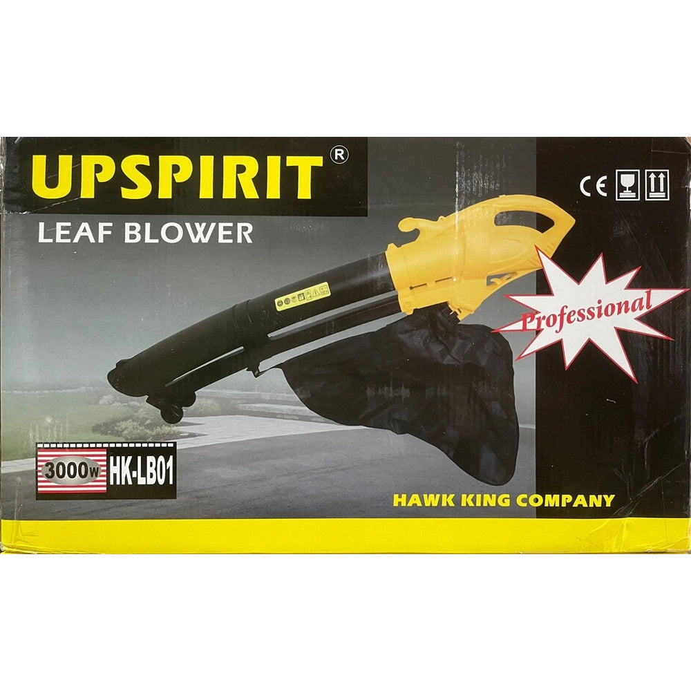 Trade Shop - Aspiratore Per Foglie Da 3000w Elettrico 3 In 1 Soffiatore Con Sacco Raccolta Da 35 Litri -
