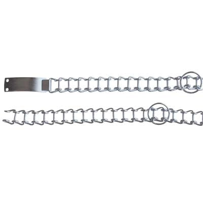 COLLARE A SCALETTA PESANTE - ACCIAIO NICHELATO CM 55- 12 pezzi