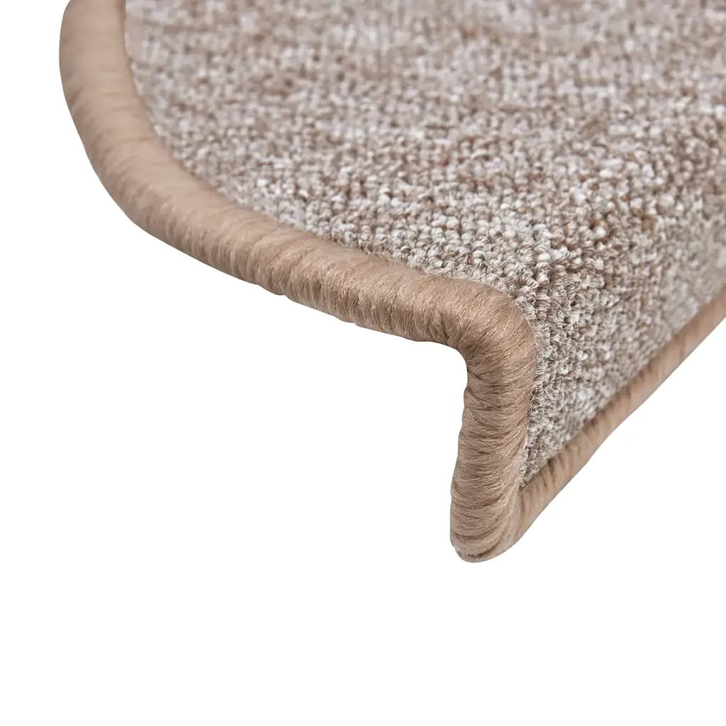 Tappetini per scale 30 pz 56x17x3 cm Marrone chiaro Semicircolari 3365735