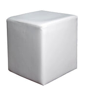 Pouf TERNA (bianco, Pelle artificiale)