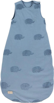 Zaino per bambini - elefante - 90 cm - certificato GOTS - blu luna