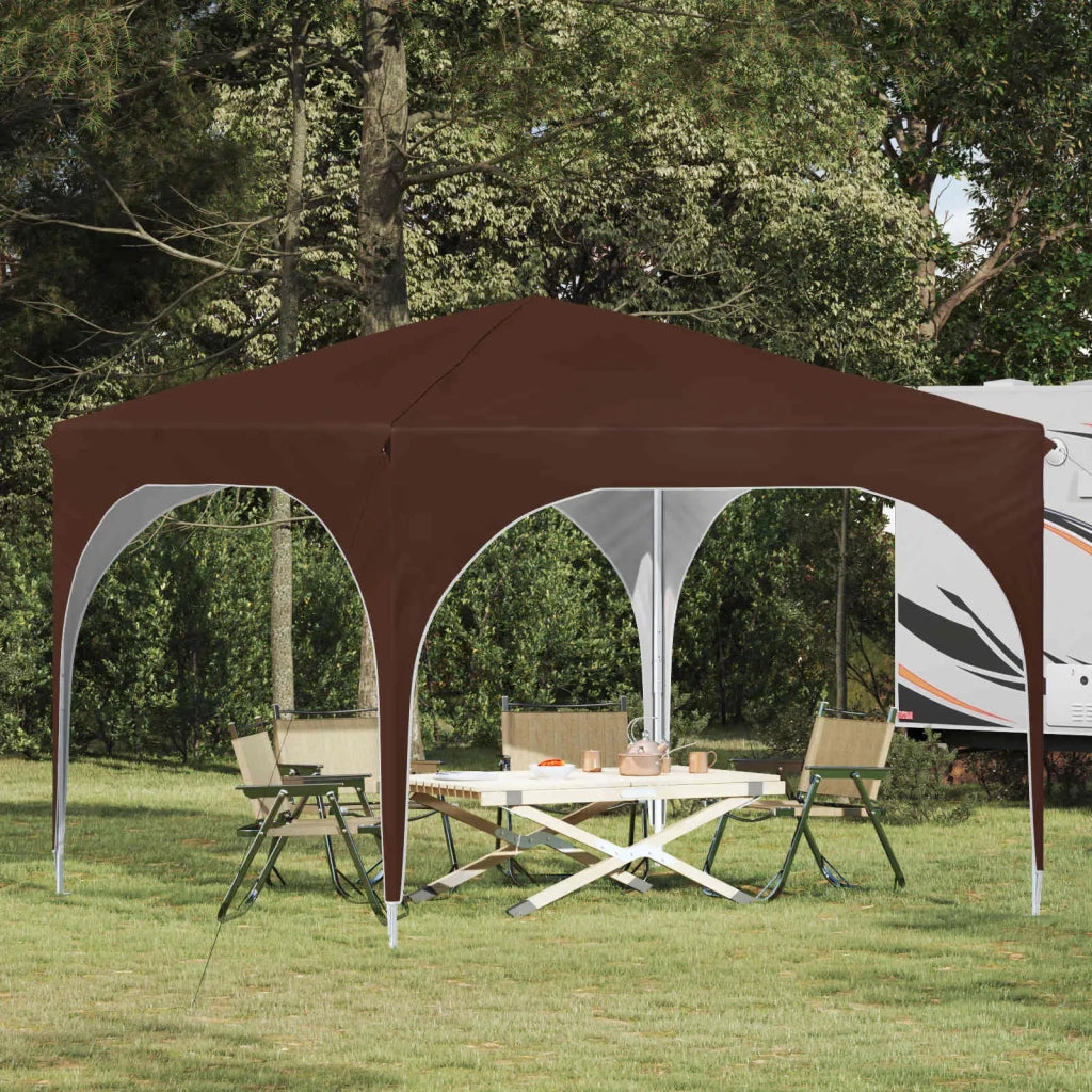 Tenda per feste a pop-up 290 x 290 x 245 cm Marrone 42019852