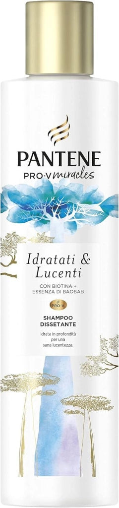PANTENE PRO-V MIRACLES IDRATATI & LUCENTI CON BIOTINA+ESSENZA DI BAOBAB SHAMPOO DISSETANTE 225 ML