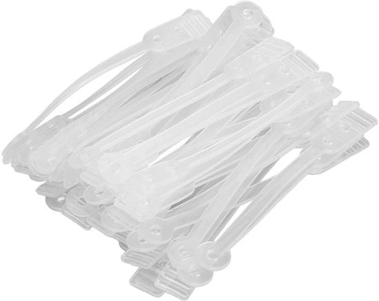 Rullatore per capelli 50 pezzi - Cintura in silicone - Leggero - Riciclabile - Resistente a temperature elevate - Adatto per saloni di bellezza - Accessori per capelli