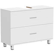 Mobile sottolavabo con 2 cassetti ¨C Xylo ¨C Bianco 80x30x60 cm