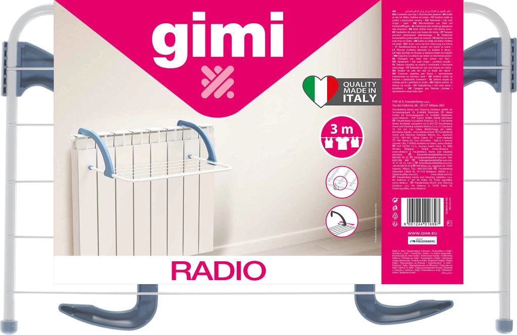 Stendibiancheria Radio 3 m Gimi