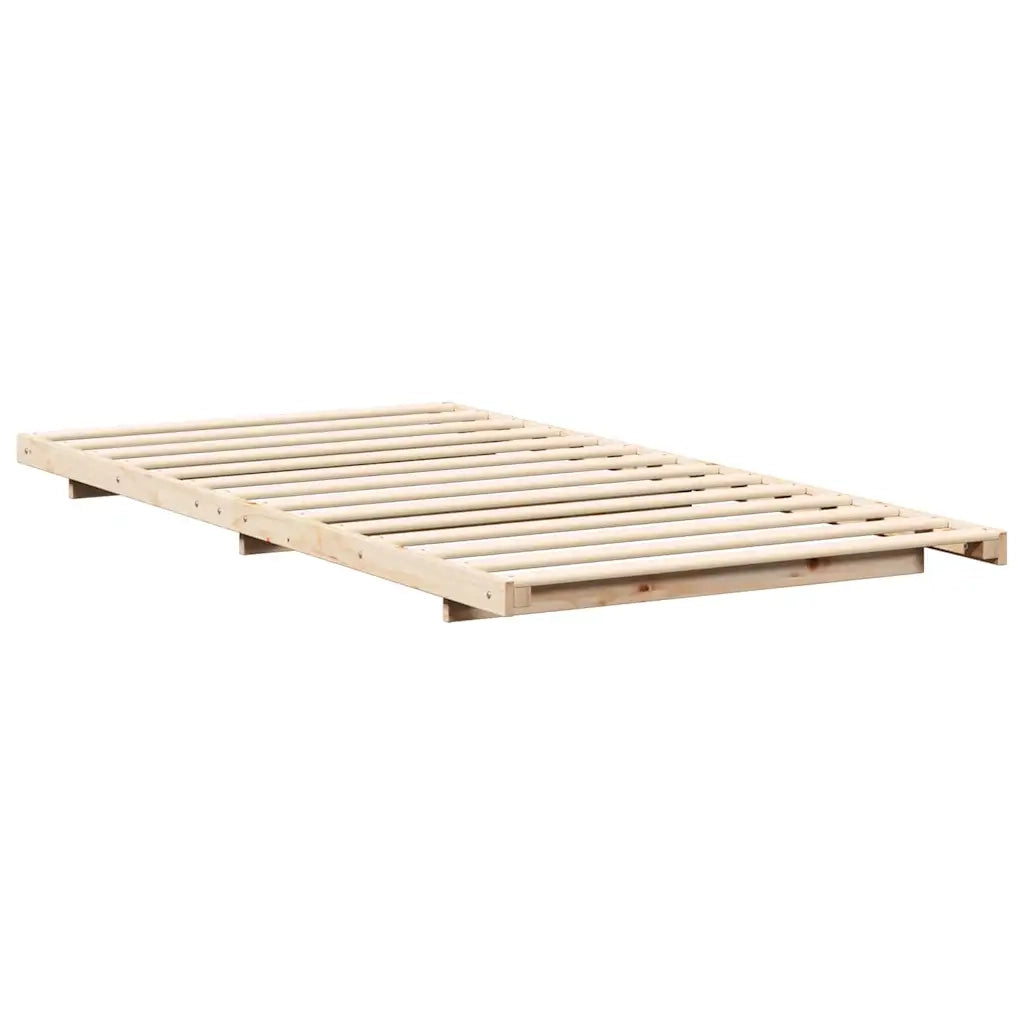 Letto singolo | Letto per adulti | Struttura del letto Marrone 80 x 220 cm Pino massello
