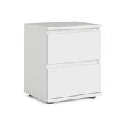 Tvilum 890914949 Nova Comodino 2 Cassetti Stile Moderno Truciolare Zona Notte colore Bianco