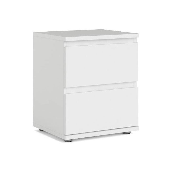 Tvilum 890914949 Nova Comodino 2 Cassetti Stile Moderno Truciolare Zona Notte colore Bianco