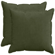 Federa 2 pz HOUTEN Verde 60 x 60 cm corduroy 920741
