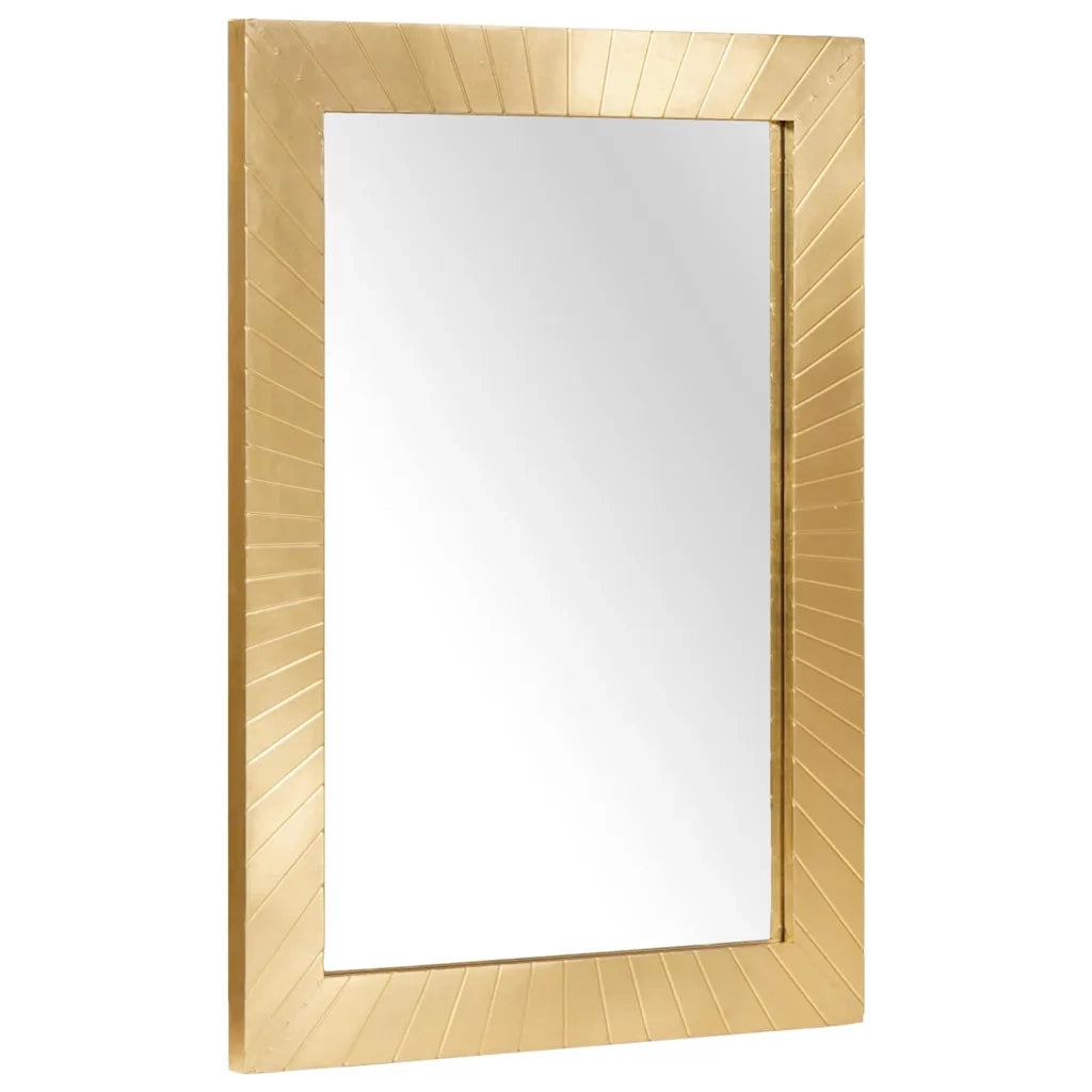 Specchio da bagno con specchio Nero e Oro 50 x 2,5 x 70 cm 4017859