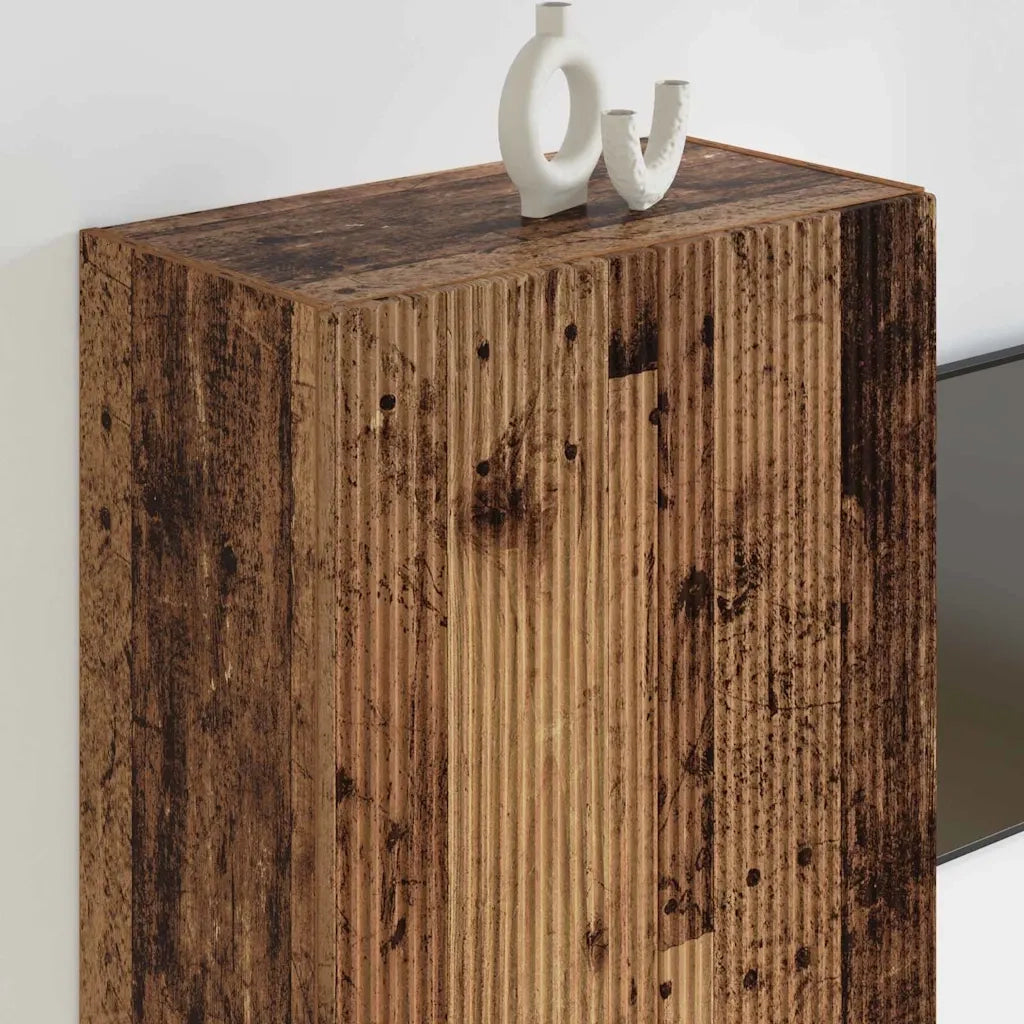 Mobile TV da parete Legno vecchio 59,5 x 31 x 80 cm 892367