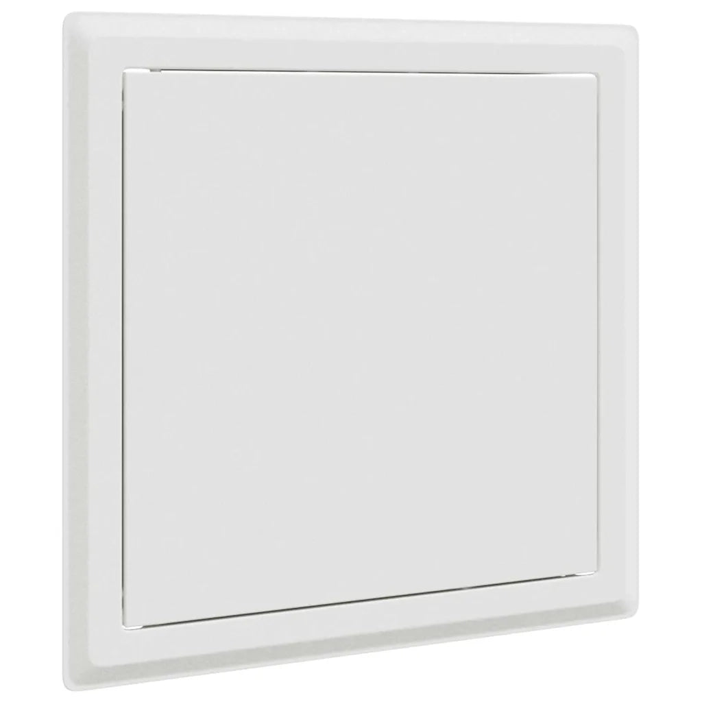 vidaXL Pannello di Accesso 2 pcs Bianco 20 x 20 cm Acciaio