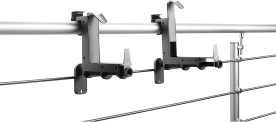 Bloembakhouder adattabile - 14-20 cm altezza, 12-21 cm larghezza, plastica antracite