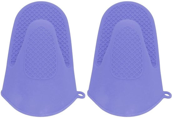 Manopole di cottura in silicone antiscivolo - 2 pezzi - Resistenti al calore - Comfortevoli per forno a microonde e barbecue