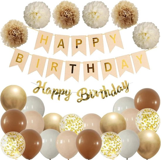 Bassa di Compleanno con Fondo Rosato – Poster di Compleanno per Bambini – Decorazione per Feste Indoor/Outdoor
