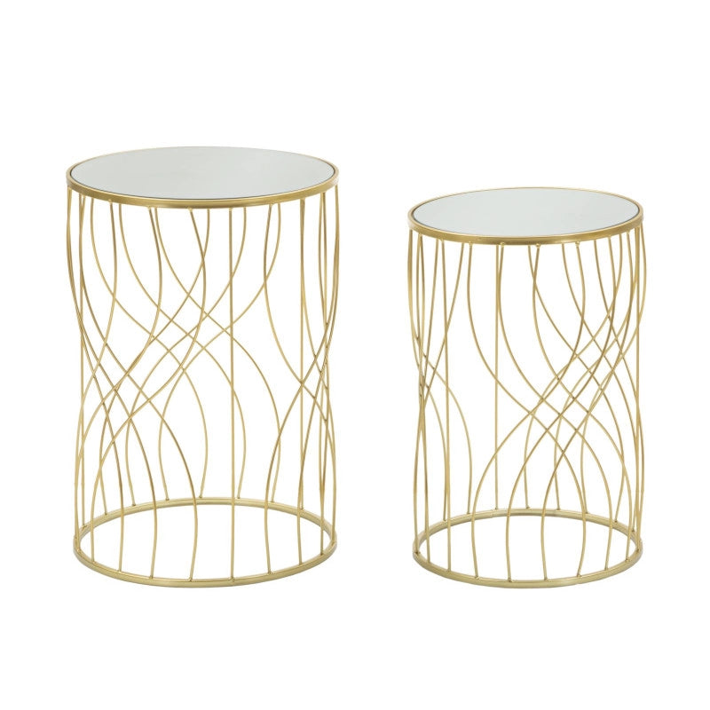 Tavolinetti Ligne Coppia cm ø 38x55-33x50