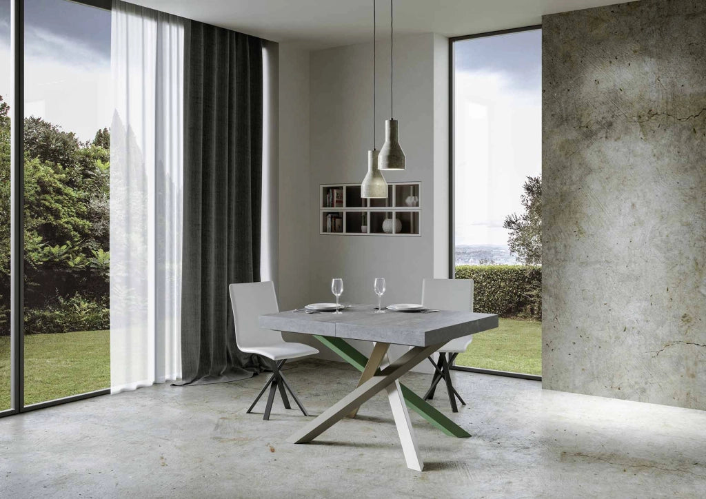 Tavolo Allungabile 130-390x90x77 cm Volantis Cemento