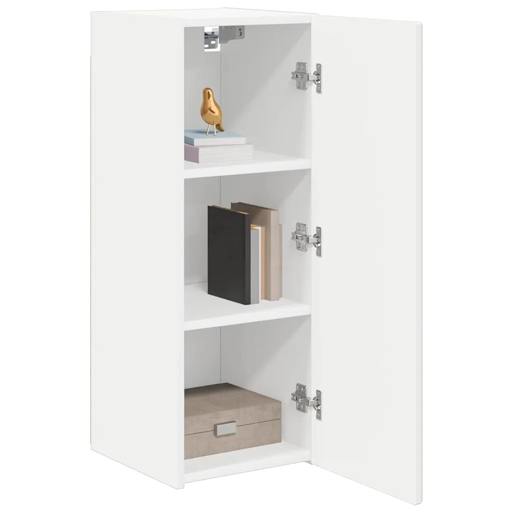 Mobile TV da parete 2 pcs Bianco 30 x 31 x 80 cm 892290