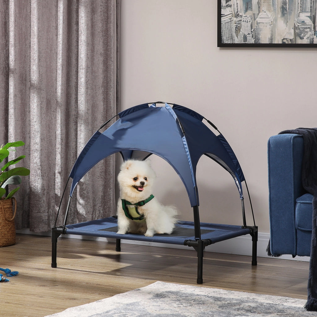 Letto per animali domestici con baldacchino ¨C Minimal ¨C Blu