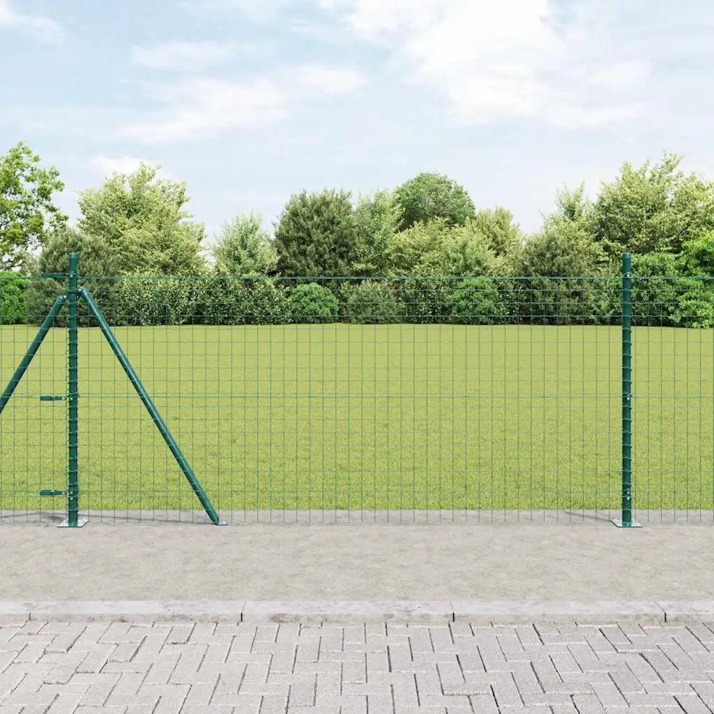 Palo della recinzione 13 pcs Verde Acciaio 42004287