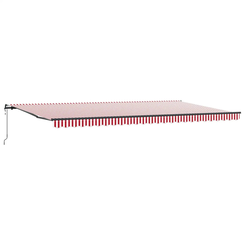 Tenda Retrattile Rosso e Bianco 600 × 300 cm 3331611