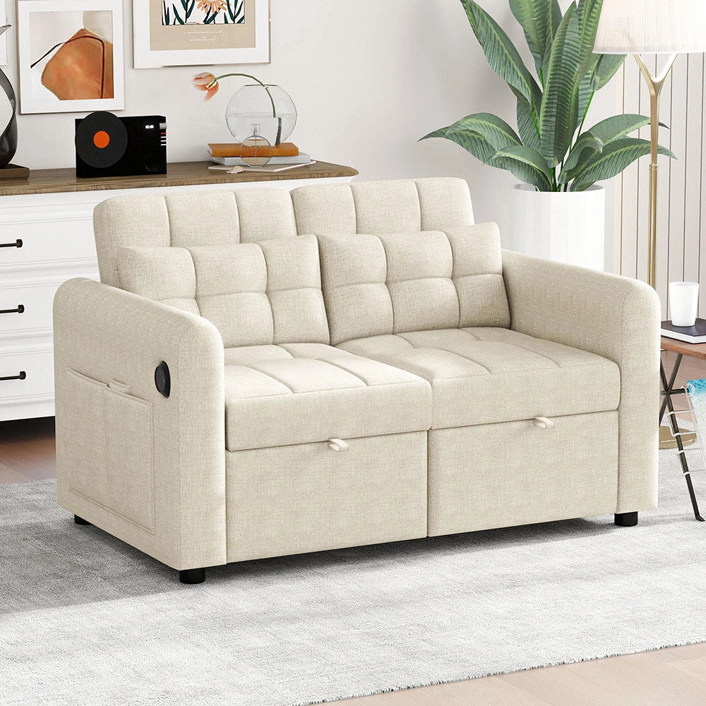 Divano loveseat 3 in 1 - Xylo - Regolabile USB cuscini