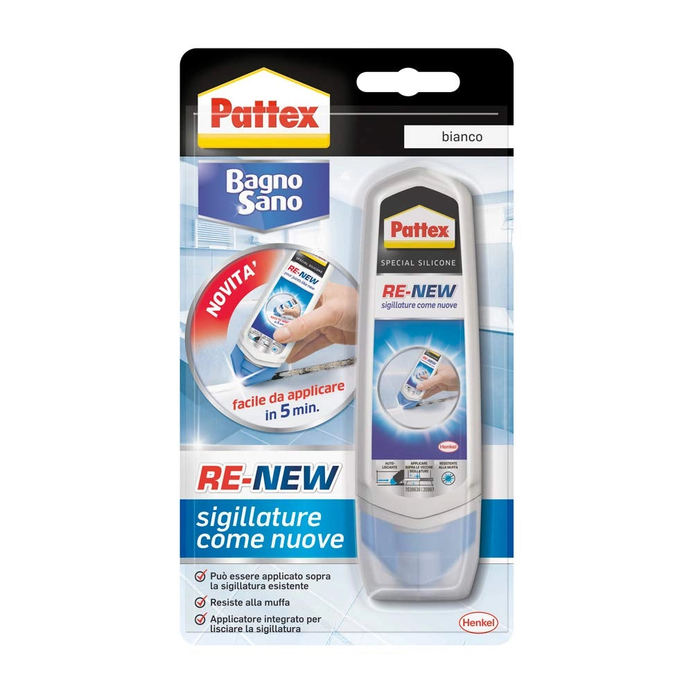 SIGILLANTE BAGNO SANO 'RE-NEW' 80 ml - PATTEX