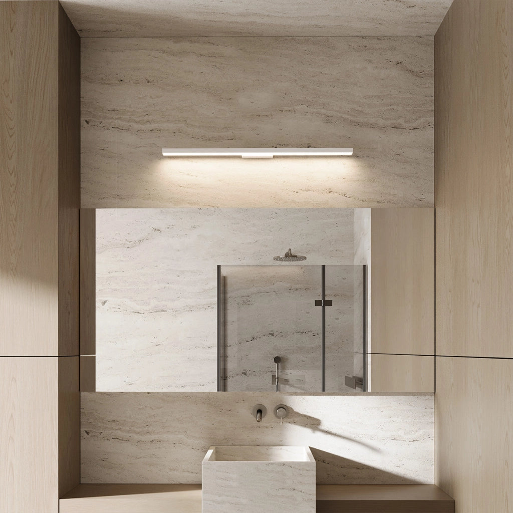 Applique bagno specchio bianca lineare 42cm CCT 12W