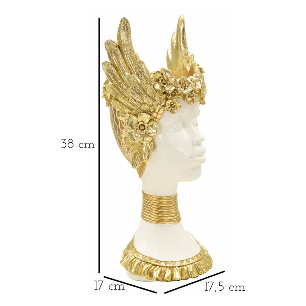 Scultura Icaro 1, Oro, Poliresina, 17,5x17x38 cm