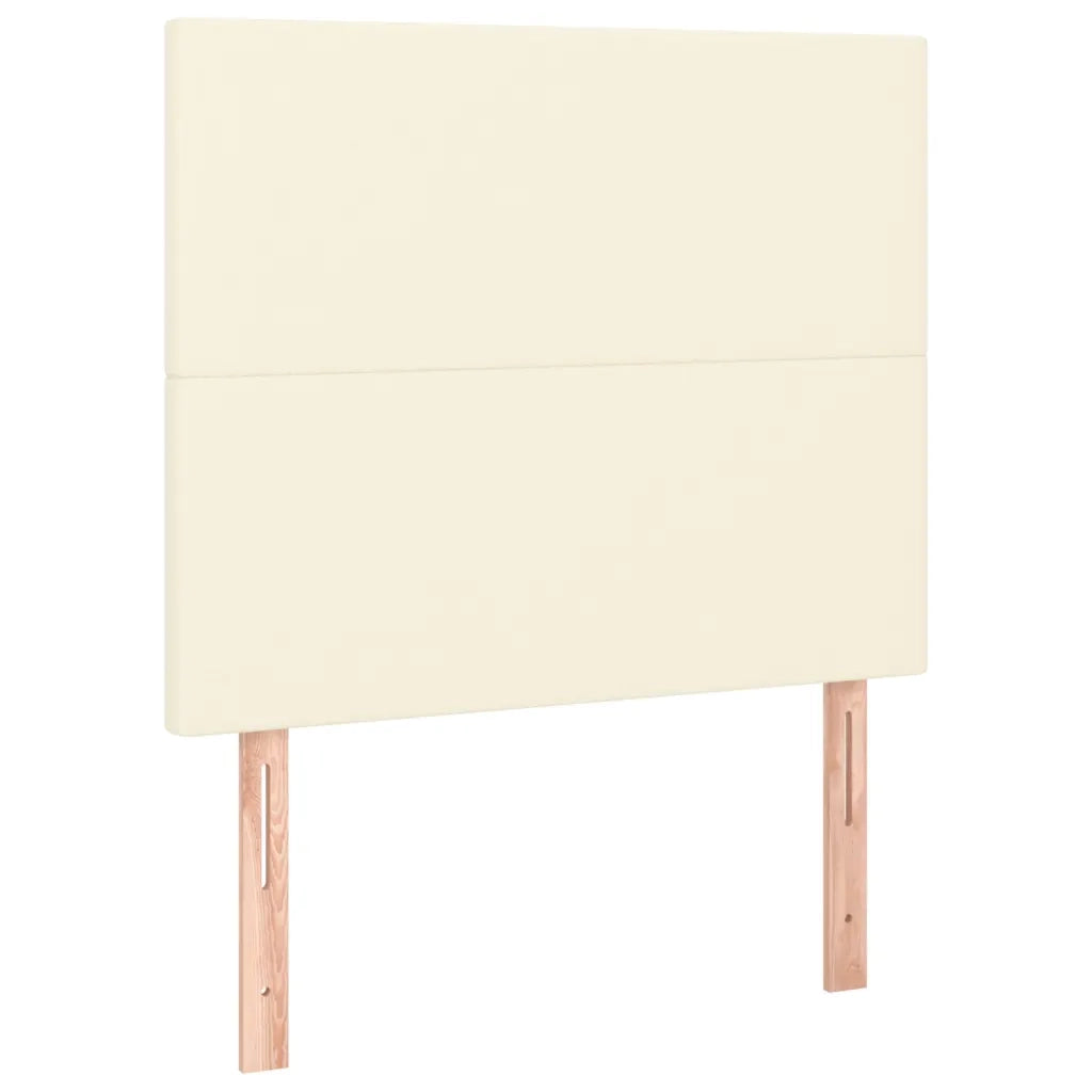 Testiera | Testata Crema 80x5x118/128 cm Similpelle
