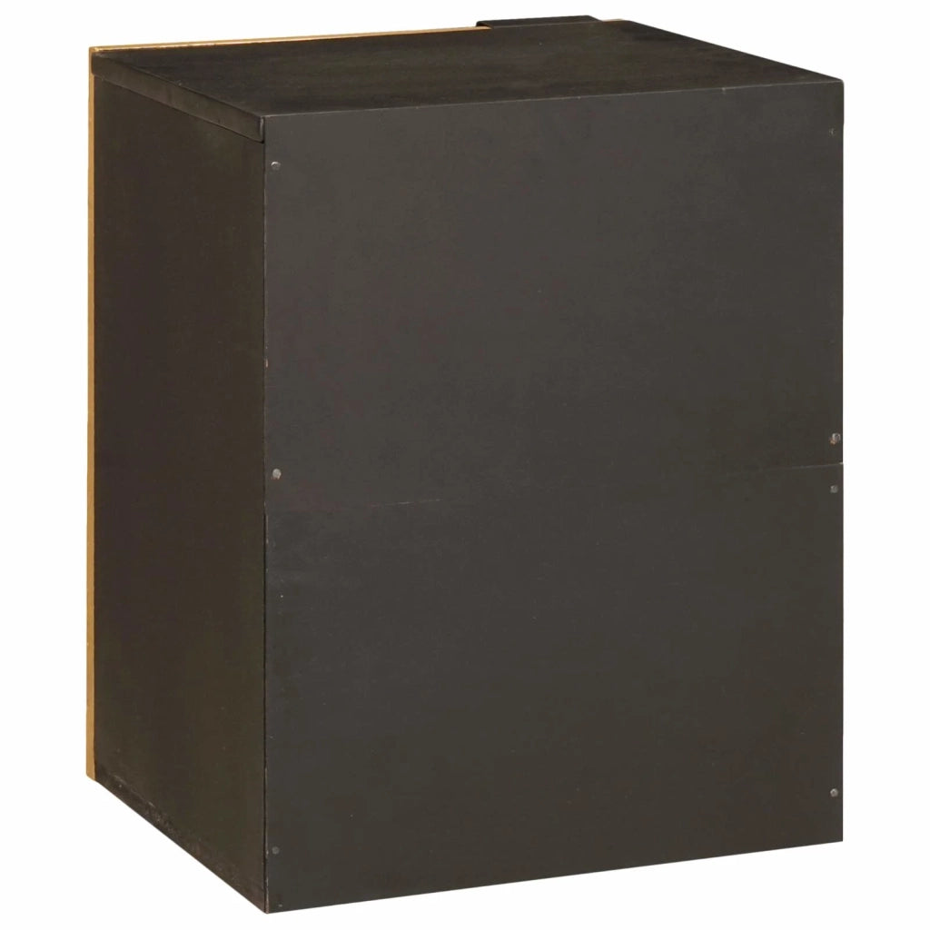 Mobile da Bagno con lo scaffale Nero e Oro 38 x 33 x 48 cm 4017848