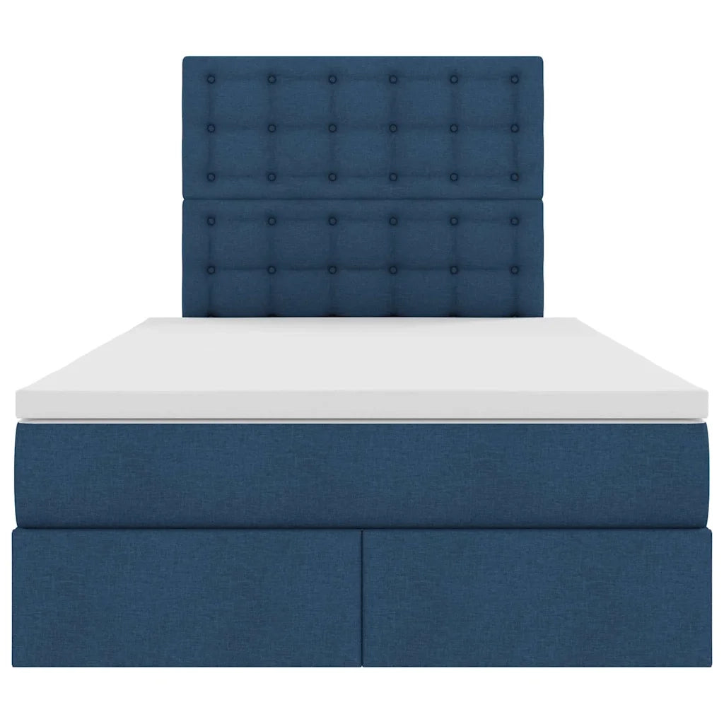 Letto con contenitore e materasso Blu 120 x 200 cm Poliestere 3371903
