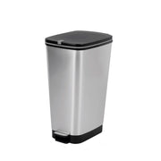 Pattumiera Bidone Chic Bin Steel 60,5 x 29 x 44,5 cm 45 Litri