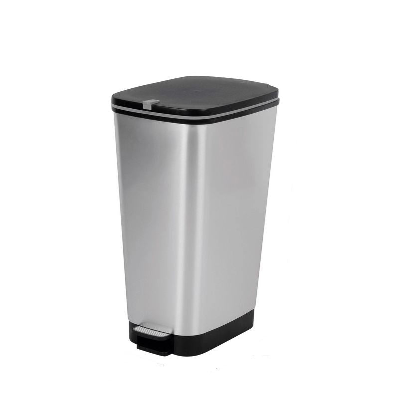 Pattumiera Bidone Chic Bin Steel 60,5 x 29 x 44,5 cm 45 Litri