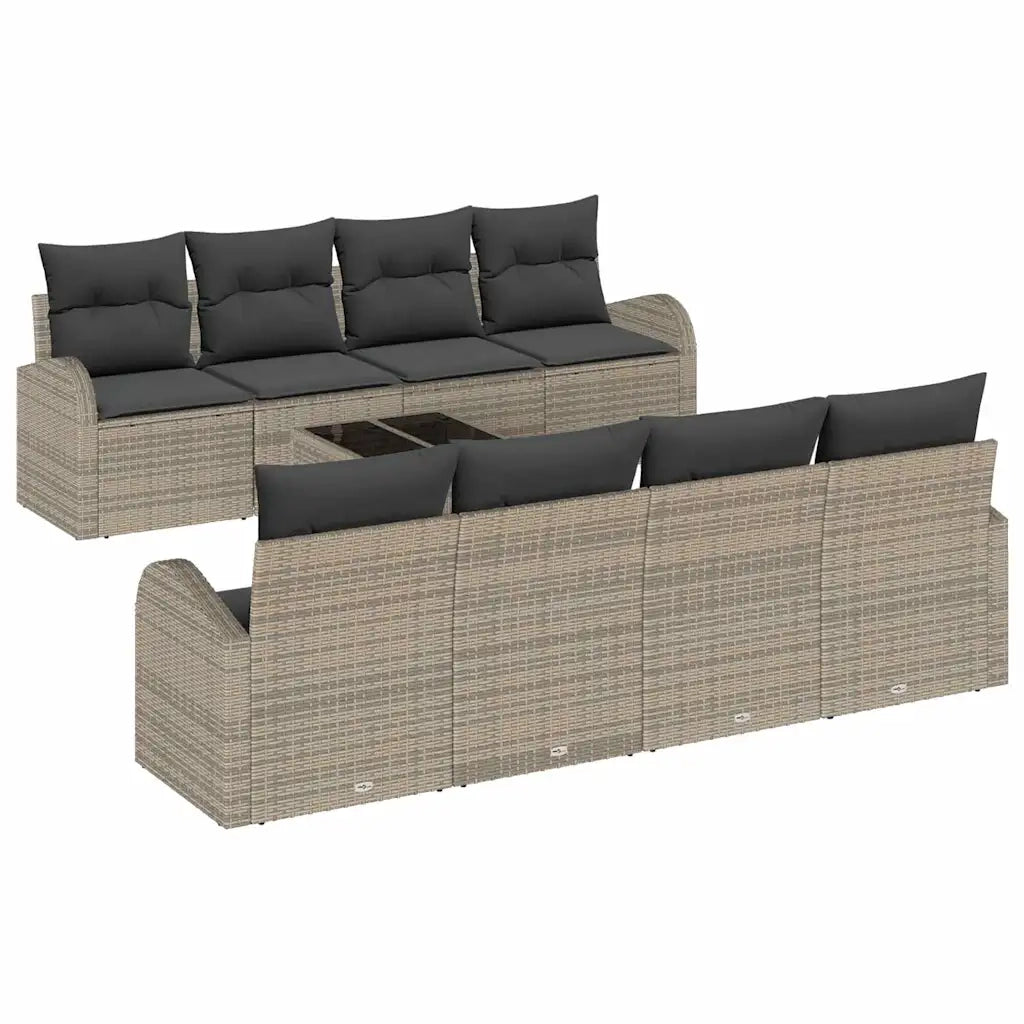 Set Divano da Giardino Grigio 55 x 55 x 37 cm polyrattan 3345969