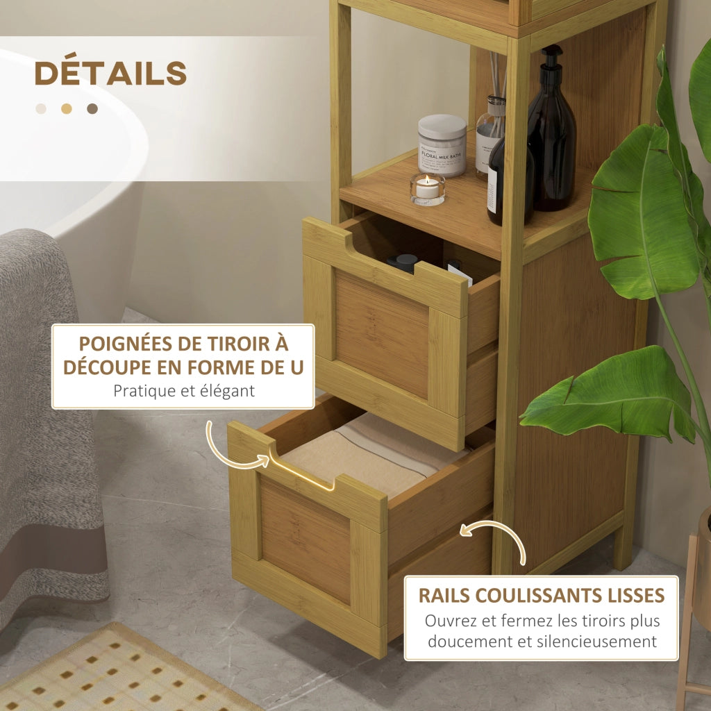 Mobiletto Bagno Colonna ¨C Minimal ¨C Bamb¨´ 30x30x144